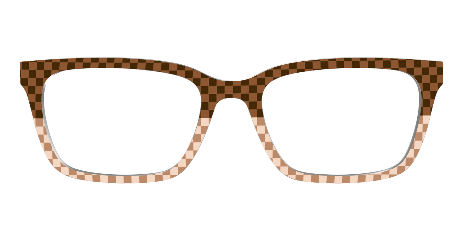 The Cappuccino Check Split - Front Top Image - Pair Eyewear