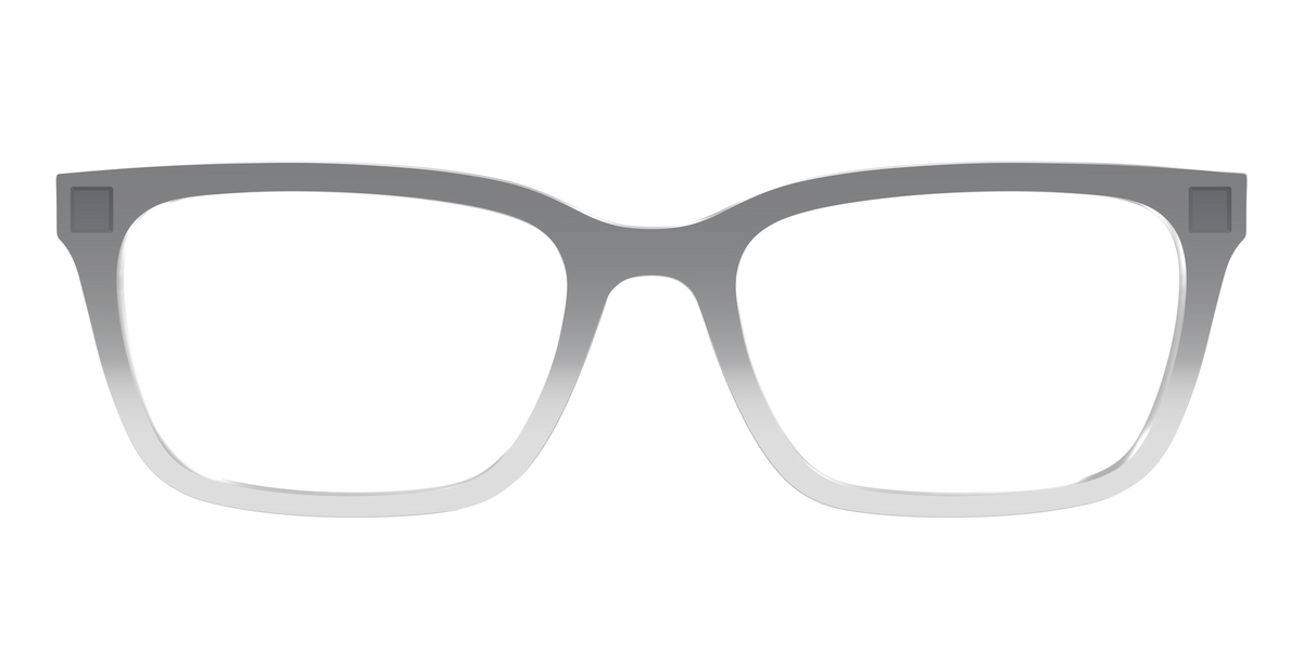The Charcoal to Light Gray Gradient Crystal - Front Top Image - Pair Eyewear