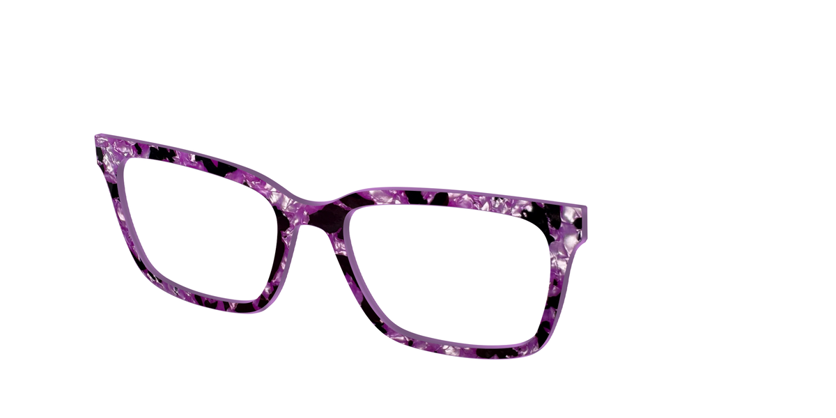 The Dark Orchid Pearl Tortoise - Angle Top Image - Pair Eyewear