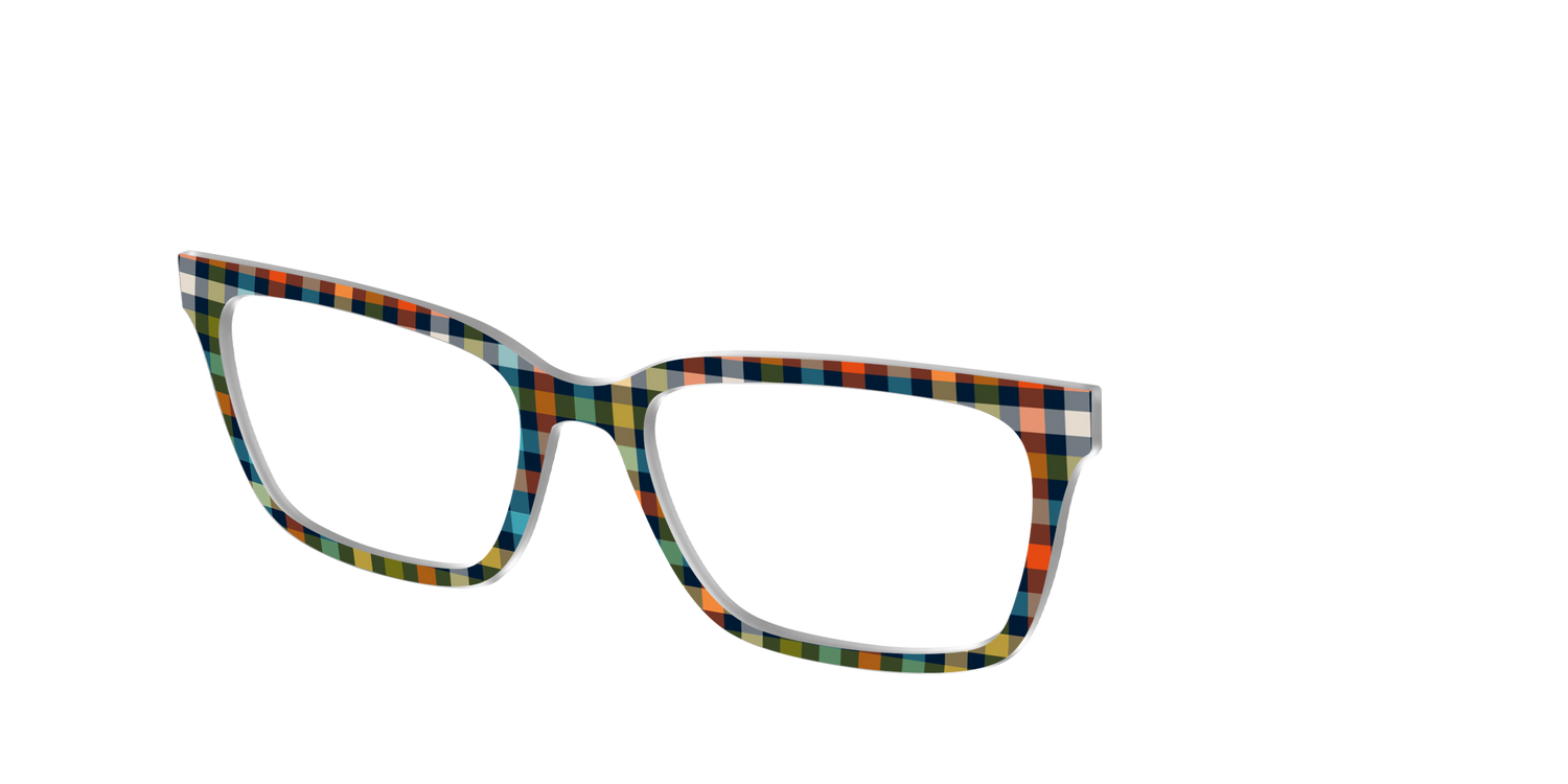 The Dockside Gingham - Angle Top Image - Pair Eyewear