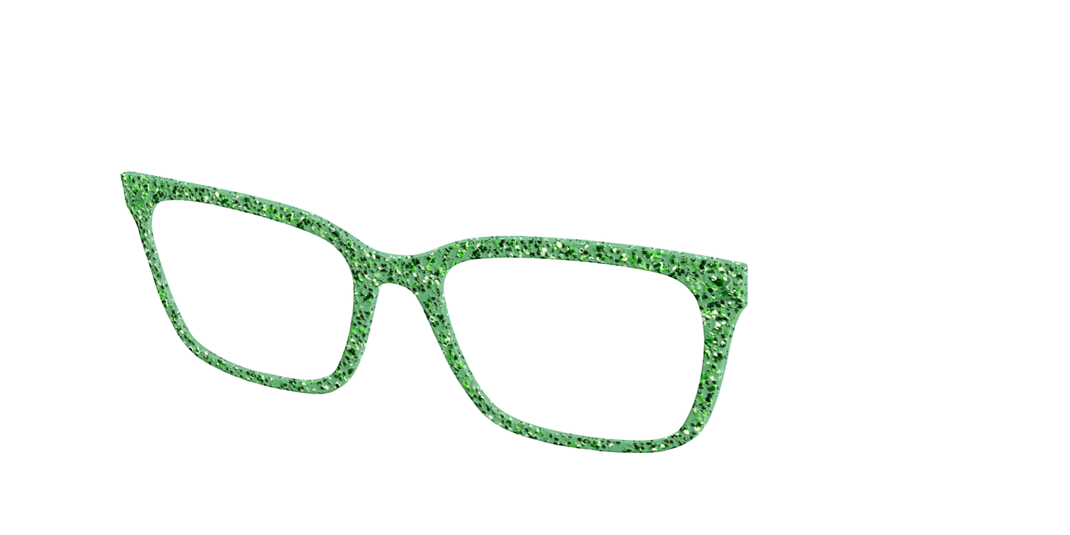 The Emerald Sparkle - Angle Top Image - Pair Eyewear