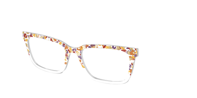The Fallen Leaves Confetti Crystal - Angle Top Thumbnail - Pair Eyewear
