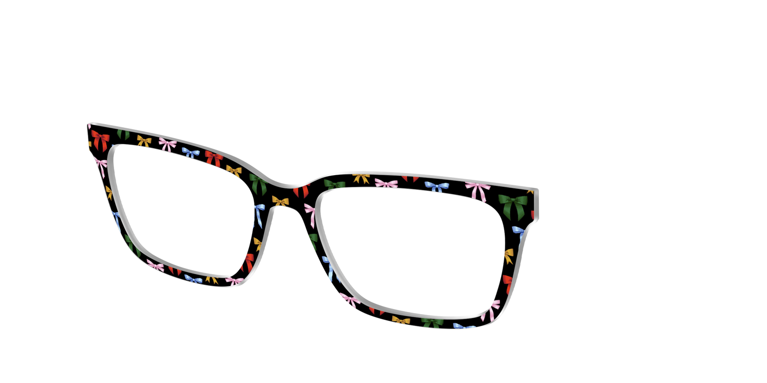 The Festive Ribbons - Angle Top Image - Pair Eyewear