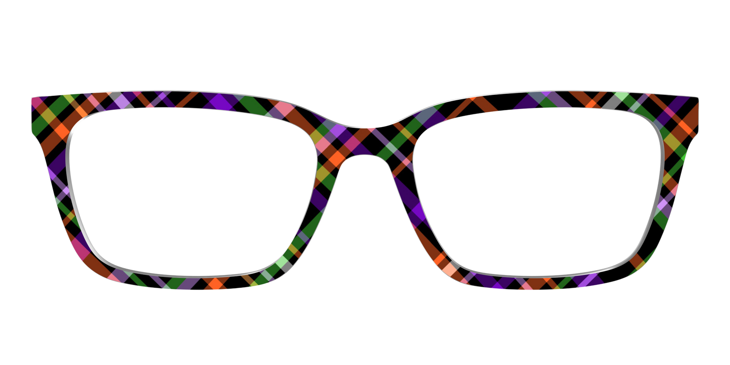 The Hexed Plaid - Front Top Image - Pair Eyewear