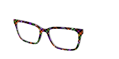 The Hexed Plaid - Angle Top Thumbnail - Pair Eyewear