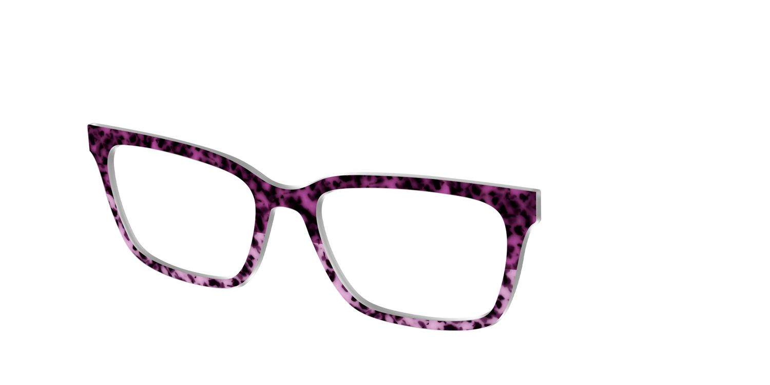 The Huckleberry Tortoise Split - Angle Top Image - Pair Eyewear