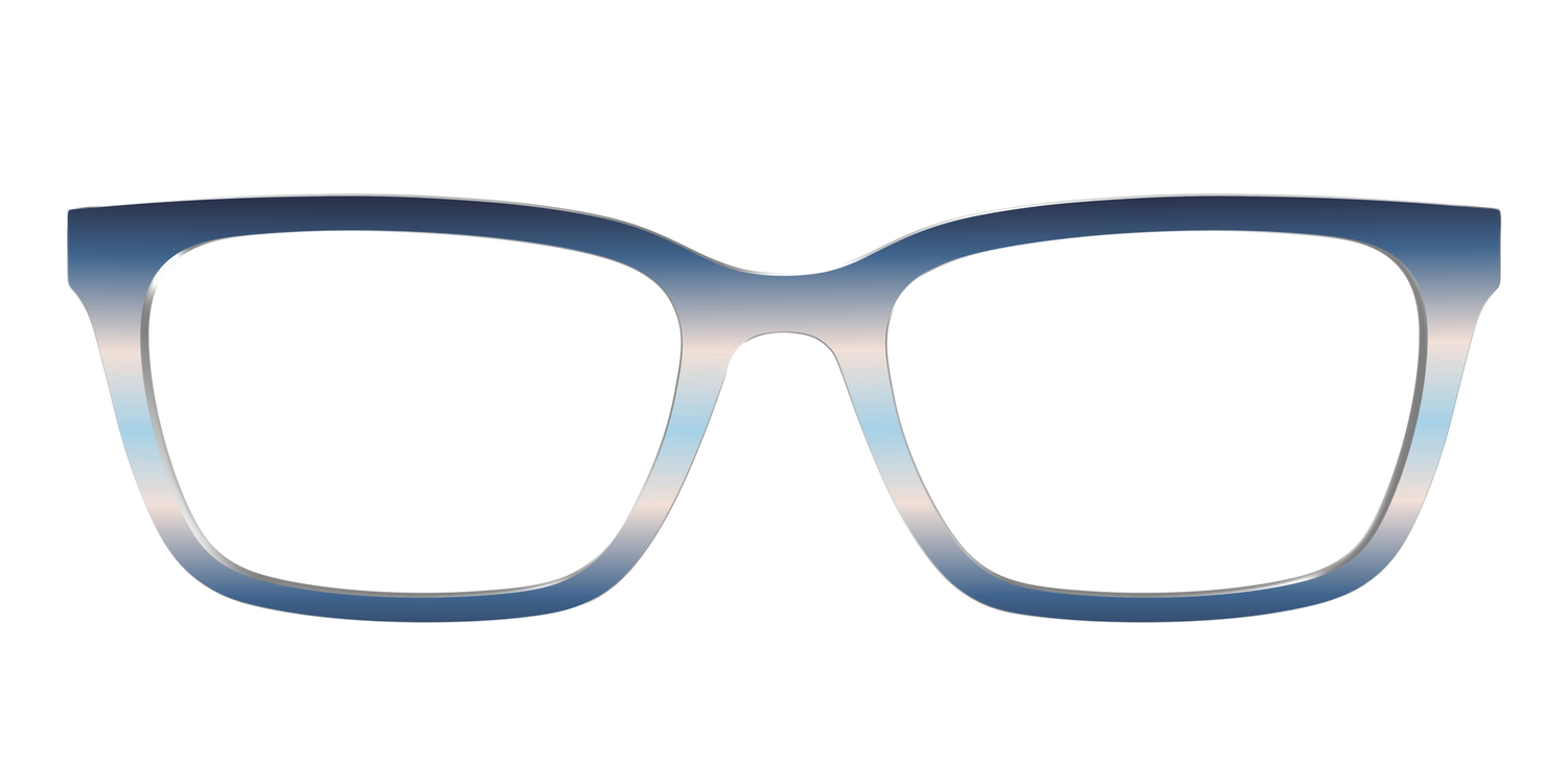 The Hydrangea Haze Gradient - Front Top Image - Pair Eyewear