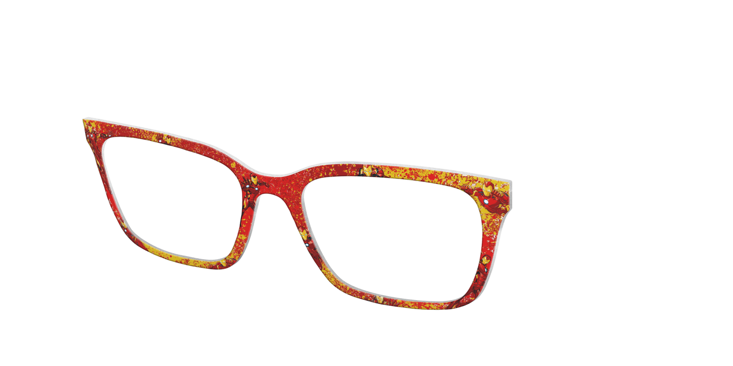 The Iron Man Splatter - Angle Top Image - Pair Eyewear