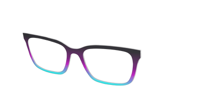 The Licorice to Seafoam Gradient - Angle Top Thumbnail - Pair Eyewear