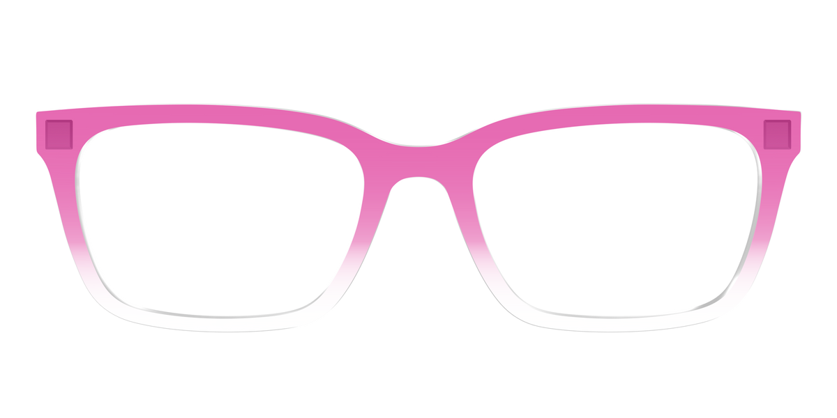 The Magenta Gradient Crystal - Front Top Image - Pair Eyewear