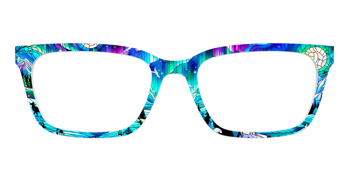 The Northern Lights Stained Glass - Front Top Image - Pair Eyewear
