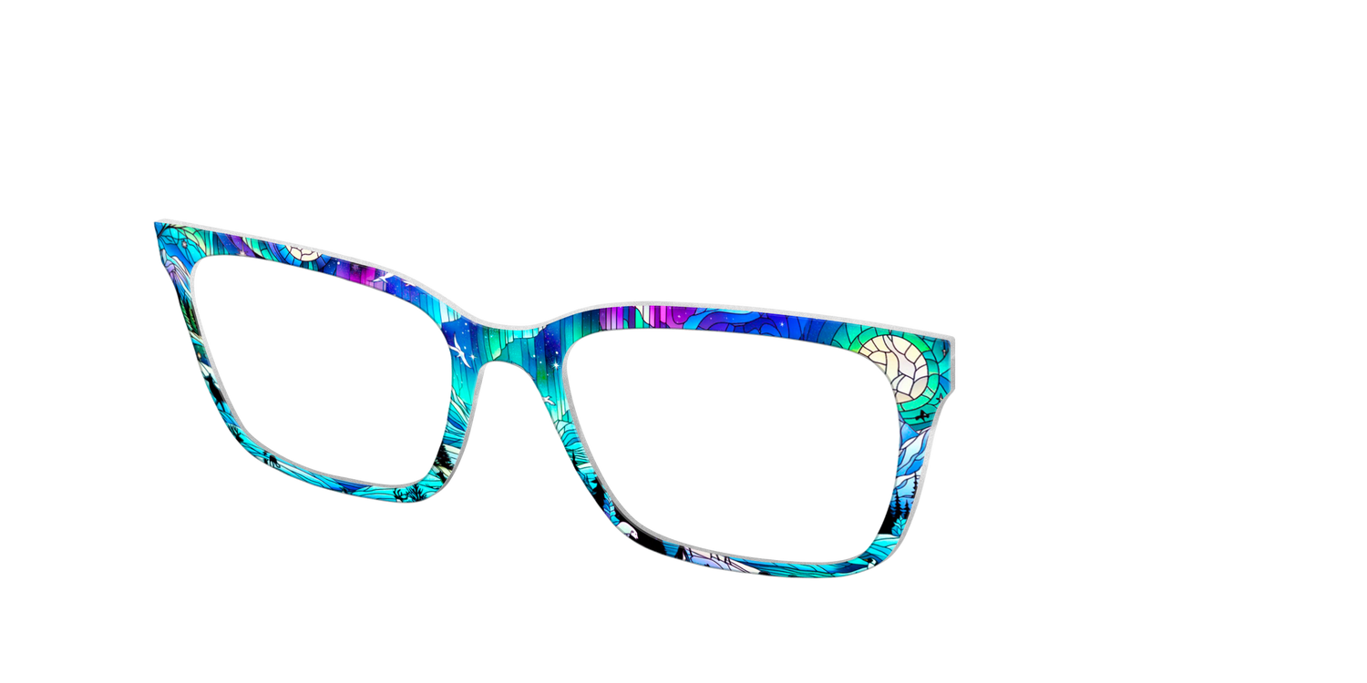 The Northern Lights Stained Glass - Angle Top Image - Pair Eyewear