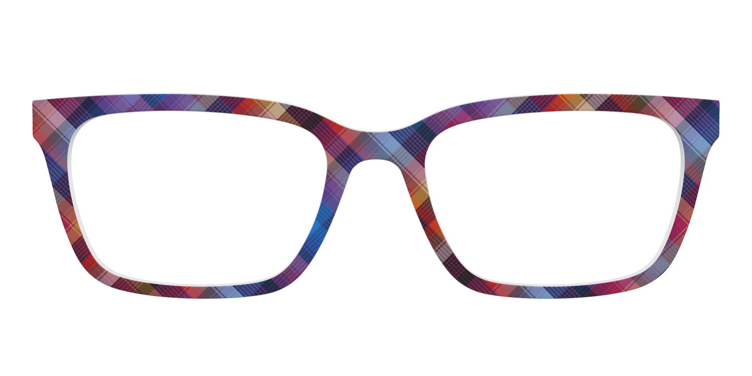 The Ombre Plaid - Front Top Image - Pair Eyewear