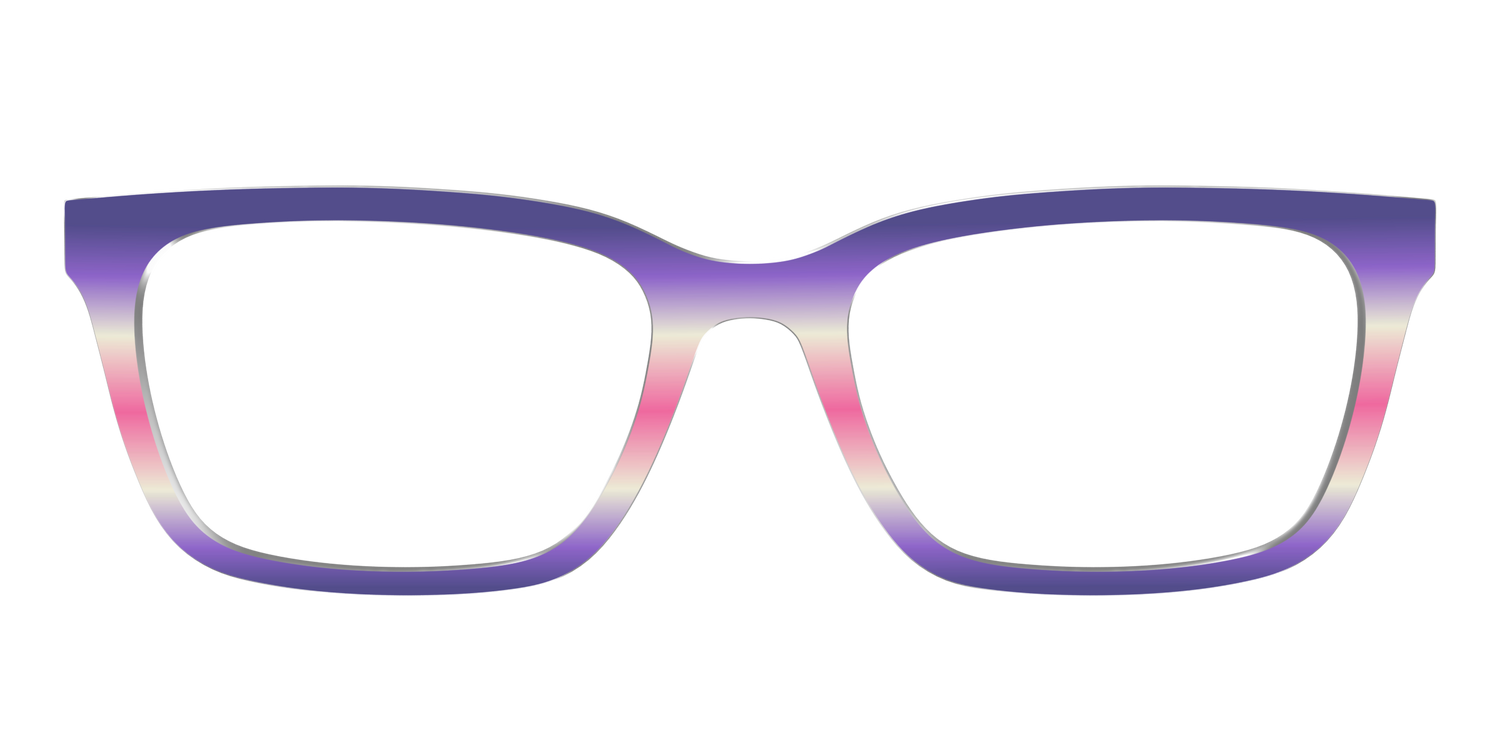 The Petunia Haze Gradient - Front Top Image - Pair Eyewear