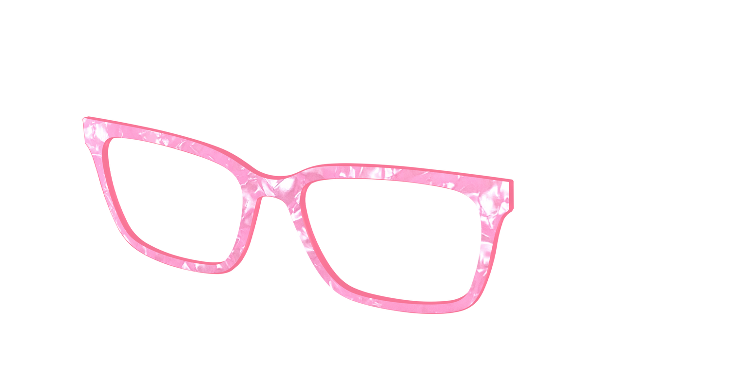 The Pink Tourmaline Pearl Marble - Angle Top Image - Pair Eyewear