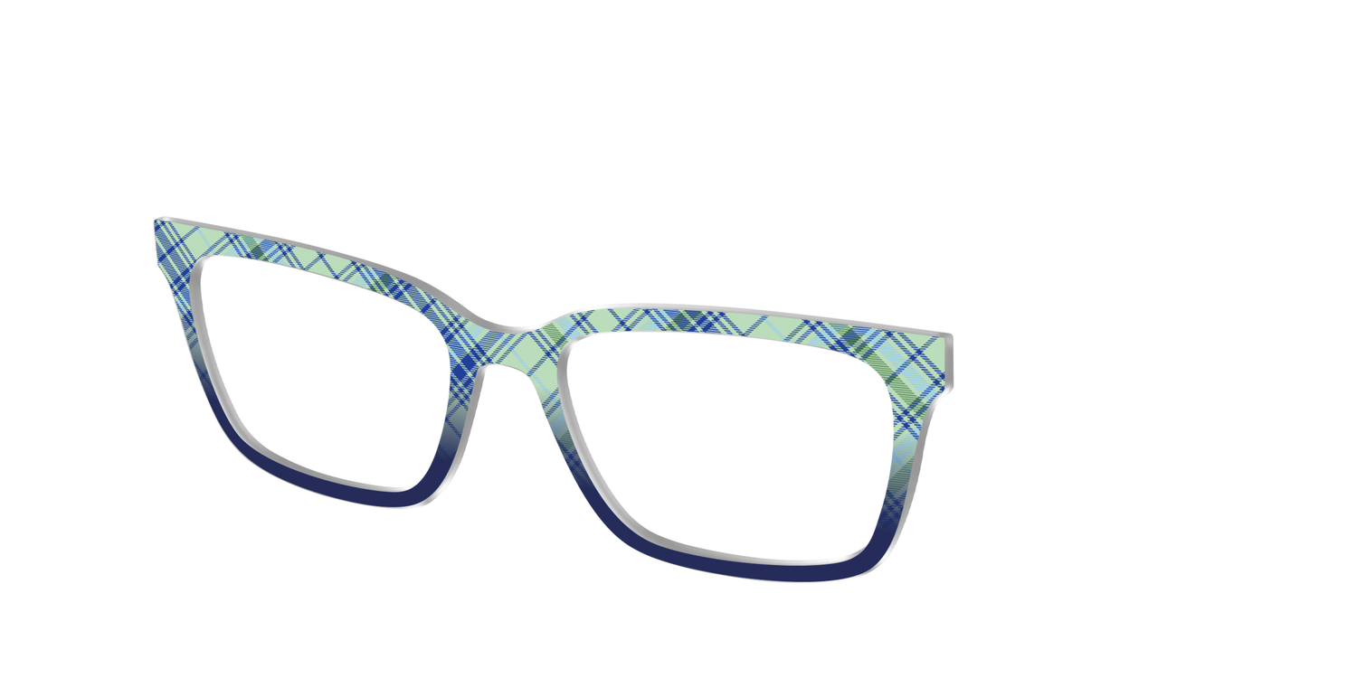 The Poetic Plaid - Angle Top Image - Pair Eyewear