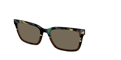The Polarized Mirage Split with Gold Foil Sun Top - Angle Top Thumbnail - Pair Eyewear