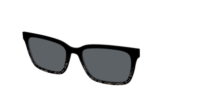 The Polarized Shaded Tortoise Sun Top - Angle Top Thumbnail - Pair Eyewear