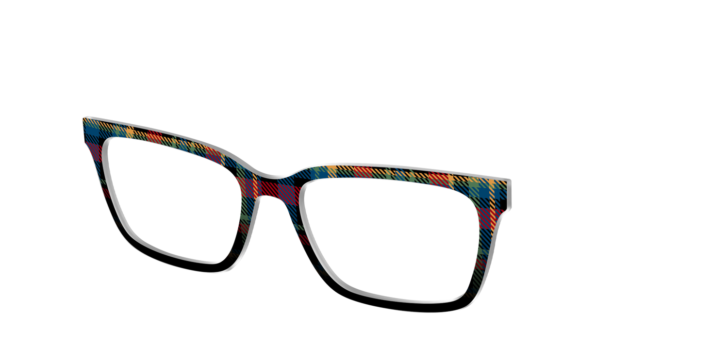 The Principal Plaid - Angle Top Image - Pair Eyewear
