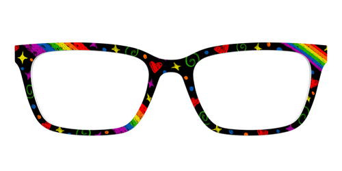The Rainbow Chalk Doodles - Pair Eyewear