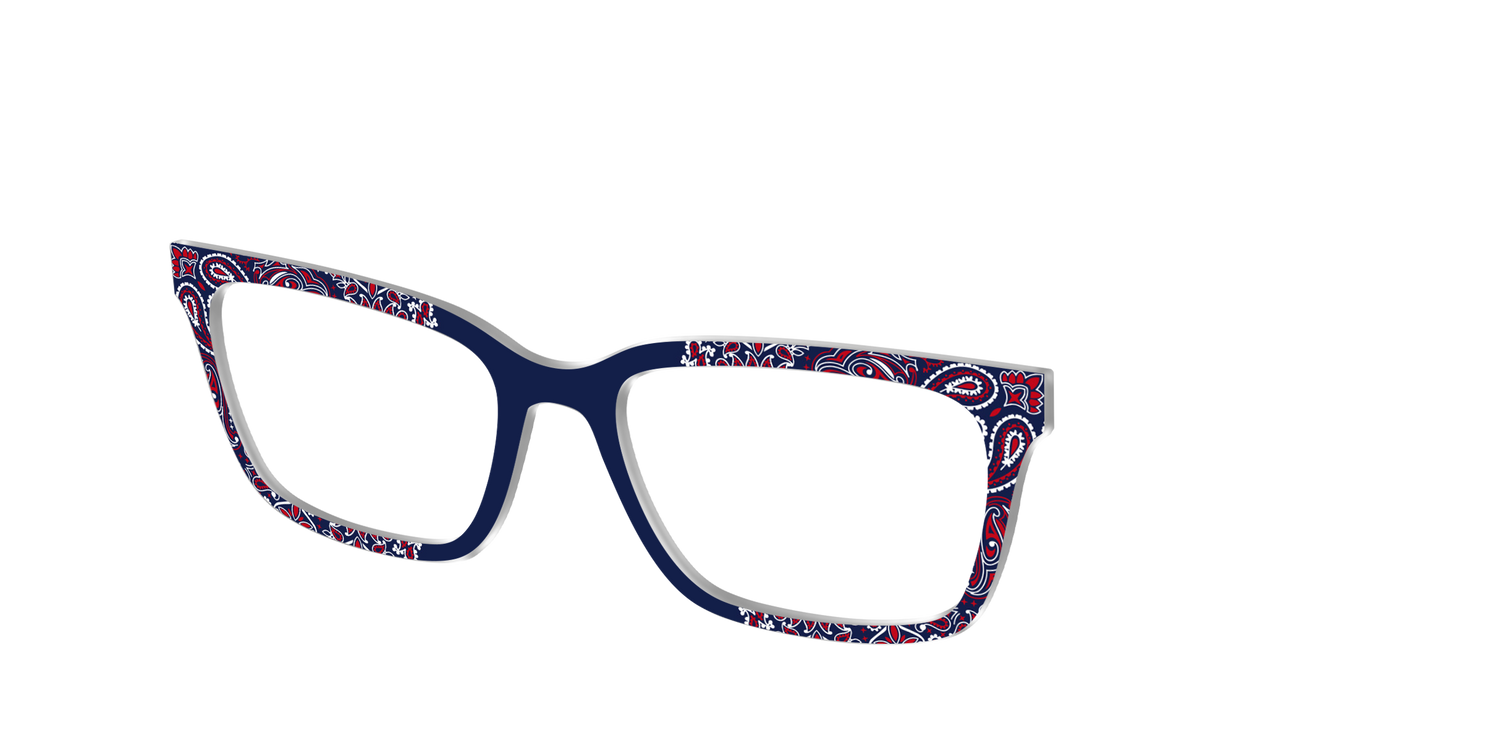 The Red White & Blue Bandana - Angle Top Image - Pair Eyewear