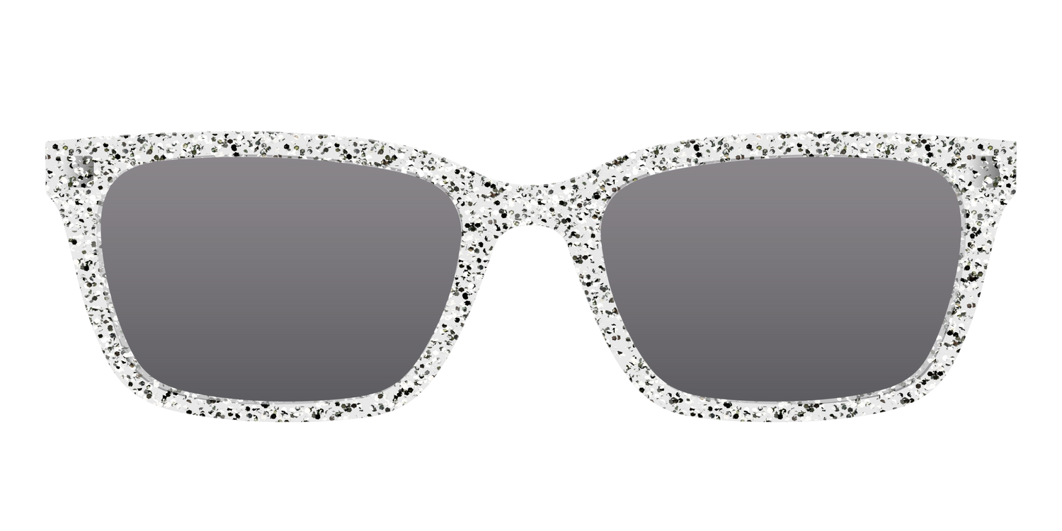 The Polarized Silver Sparkle Sun Top - Front Top Image - Pair Eyewear