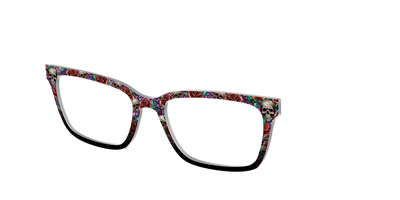 The Skull & Thorn Stained Glass - Angle Top Thumbnail - Pair Eyewear