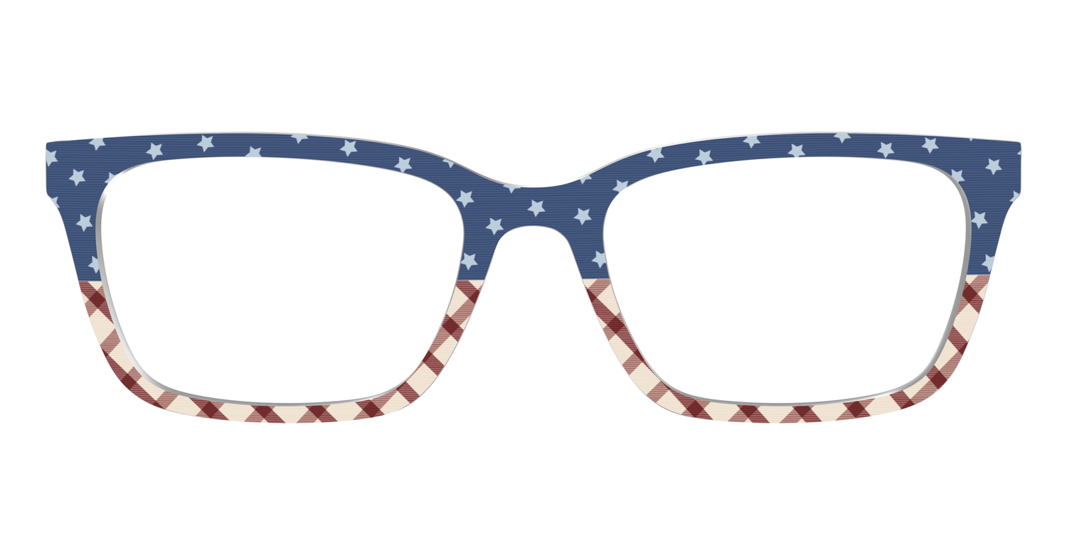 The Starry Gingham Split - Front Top Image - Pair Eyewear
