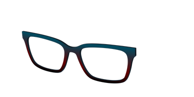 The Teal to Espresso Gradient - Angle Top Thumbnail - Pair Eyewear