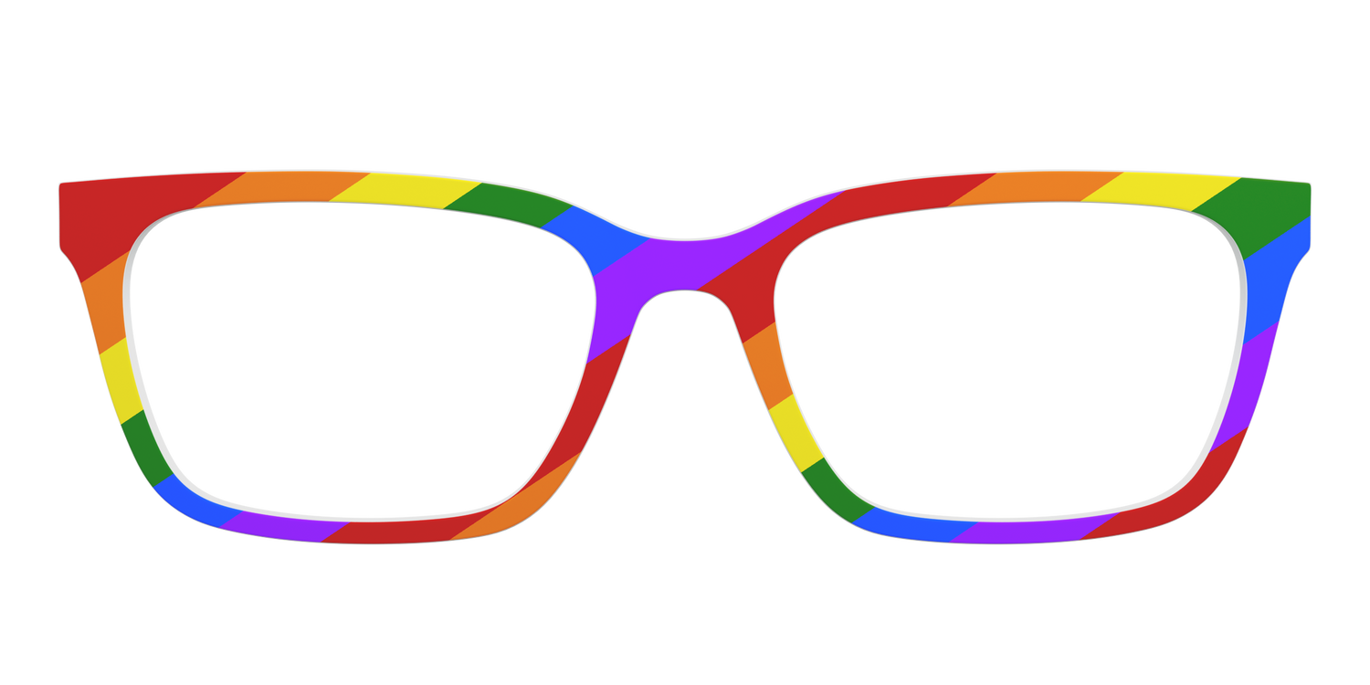 The Traditional Pride Flag - Front Top Image - Pair Eyewear