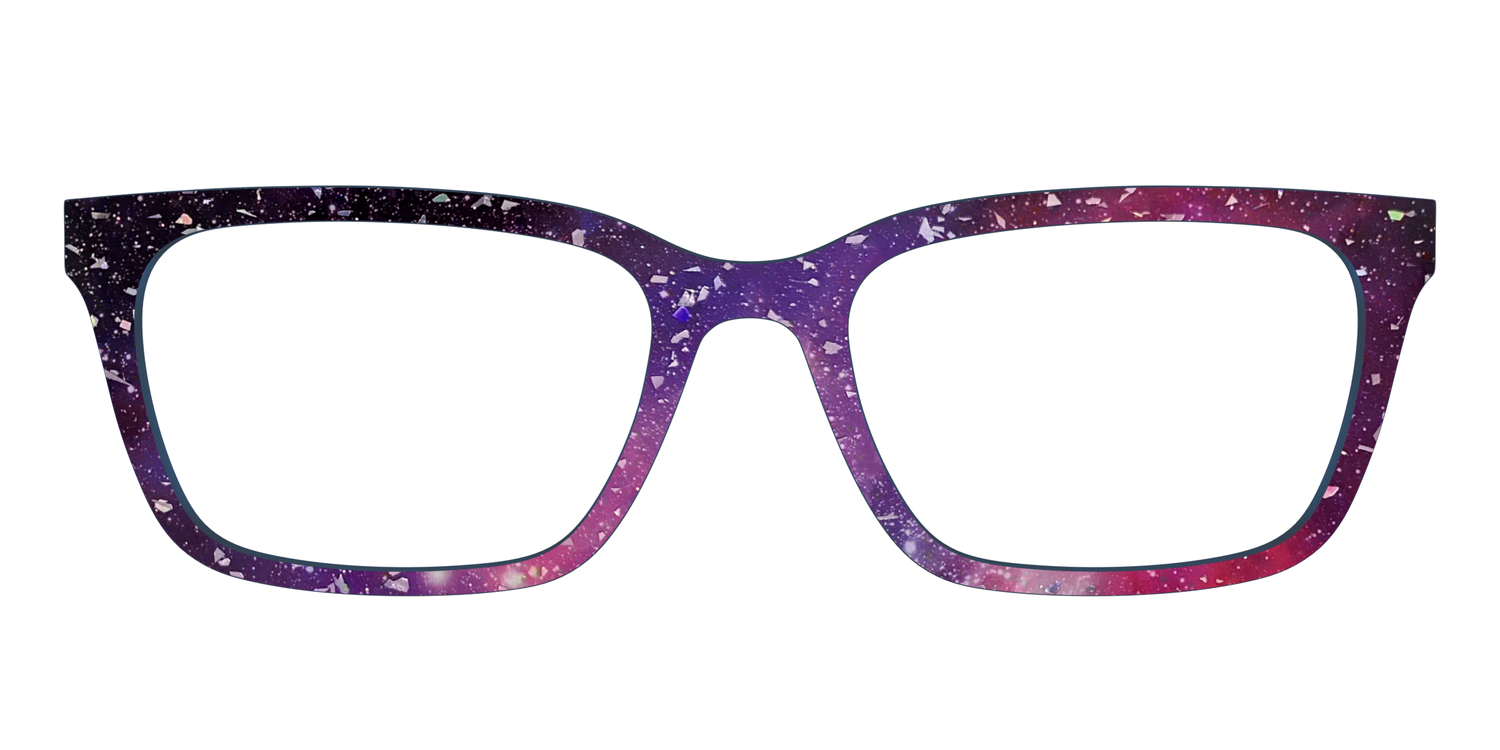 The Twilight Sky with Holographic Glitter - Front Top Image - Pair Eyewear