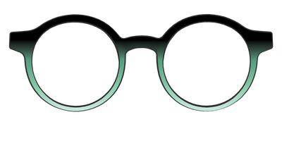 The Black to Spearmint Gradient - Front Top Thumbnail - Pair Eyewear