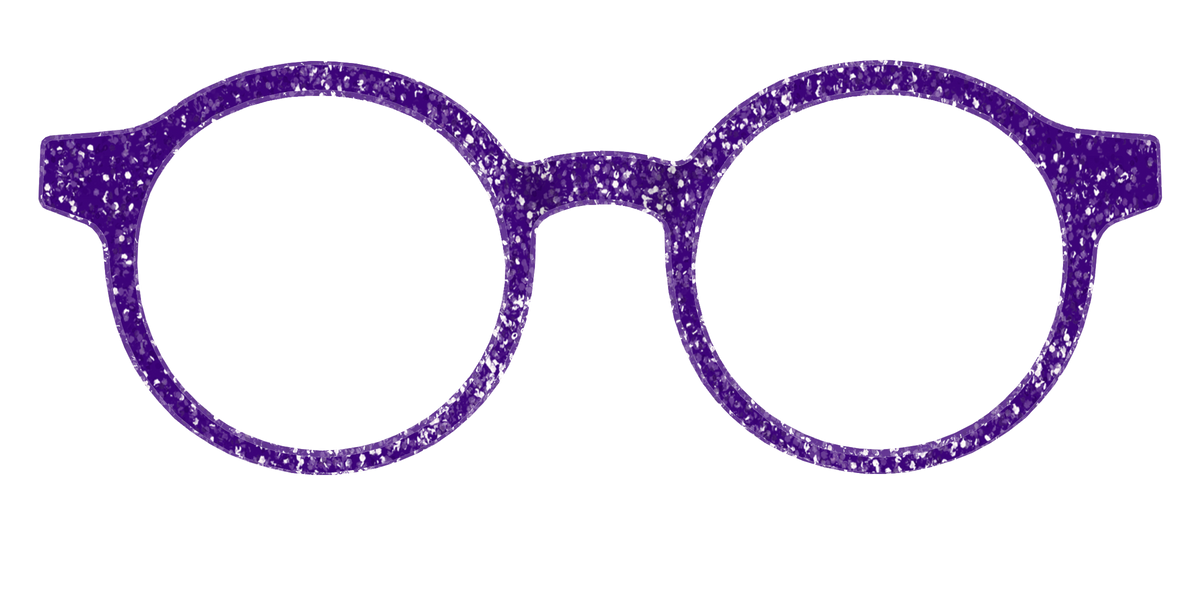The Electric Purple Sparkle - Front Top Image - Pair Eyewear