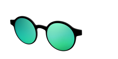 The Polarized Green Reflective Sun Top - Angle Top Thumbnail - Pair Eyewear