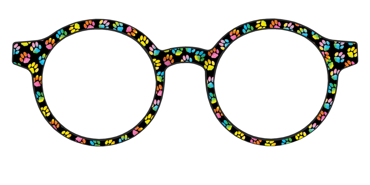 The Rainbow Paw Print - Front Top Image - Pair Eyewear