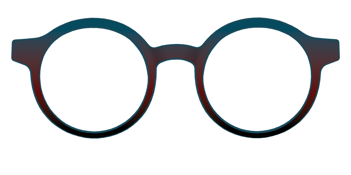 The Teal to Espresso Gradient - Front Top Image - Pair Eyewear