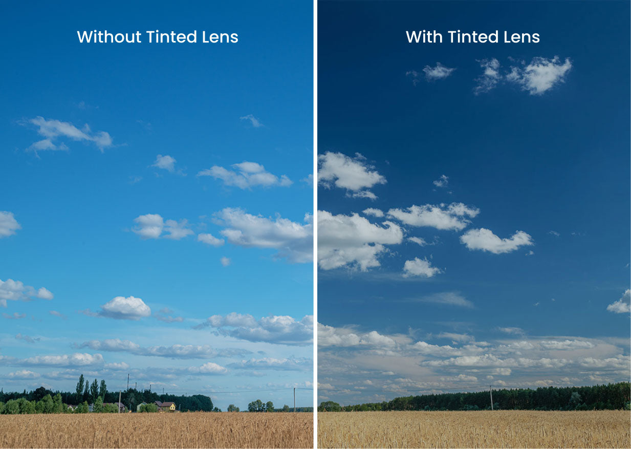 The Black With Slate Blue Lens