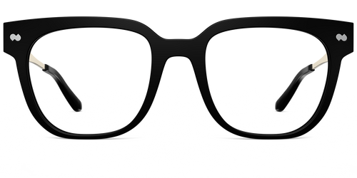 The Murphy - Black Acetate Gold Metal - Pair Eyewear