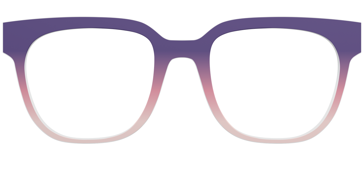 The Acai to Blush Gradient - Front Top Image - Pair Eyewear