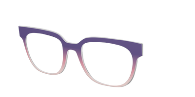 The Acai to Blush Gradient - Angle Top Thumbnail - Pair Eyewear