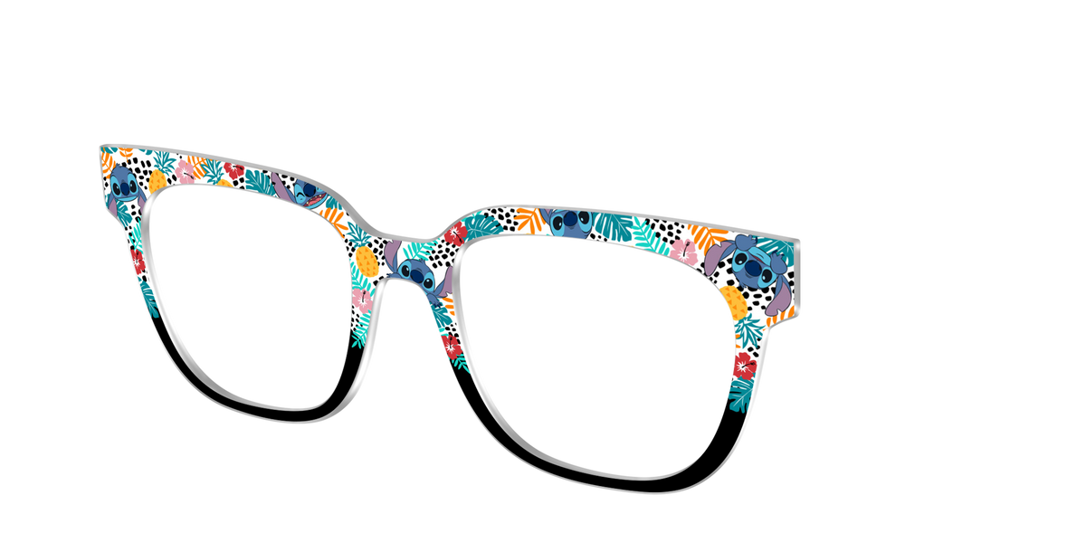 Aloha Tropical Blooms - Angle Top Image - Pair Eyewear