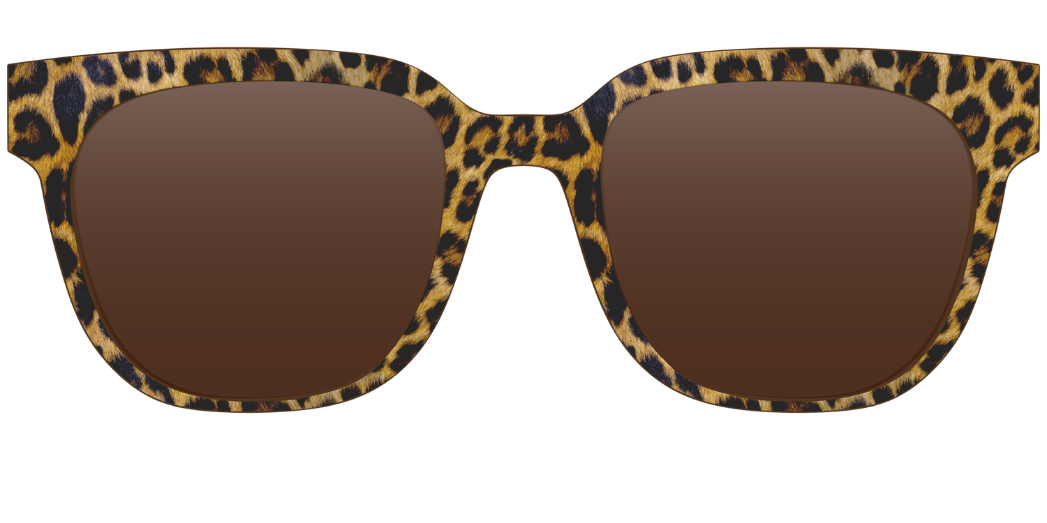 The Polarized Cheetah Spots Sun Top - Front Top Image - Pair Eyewear