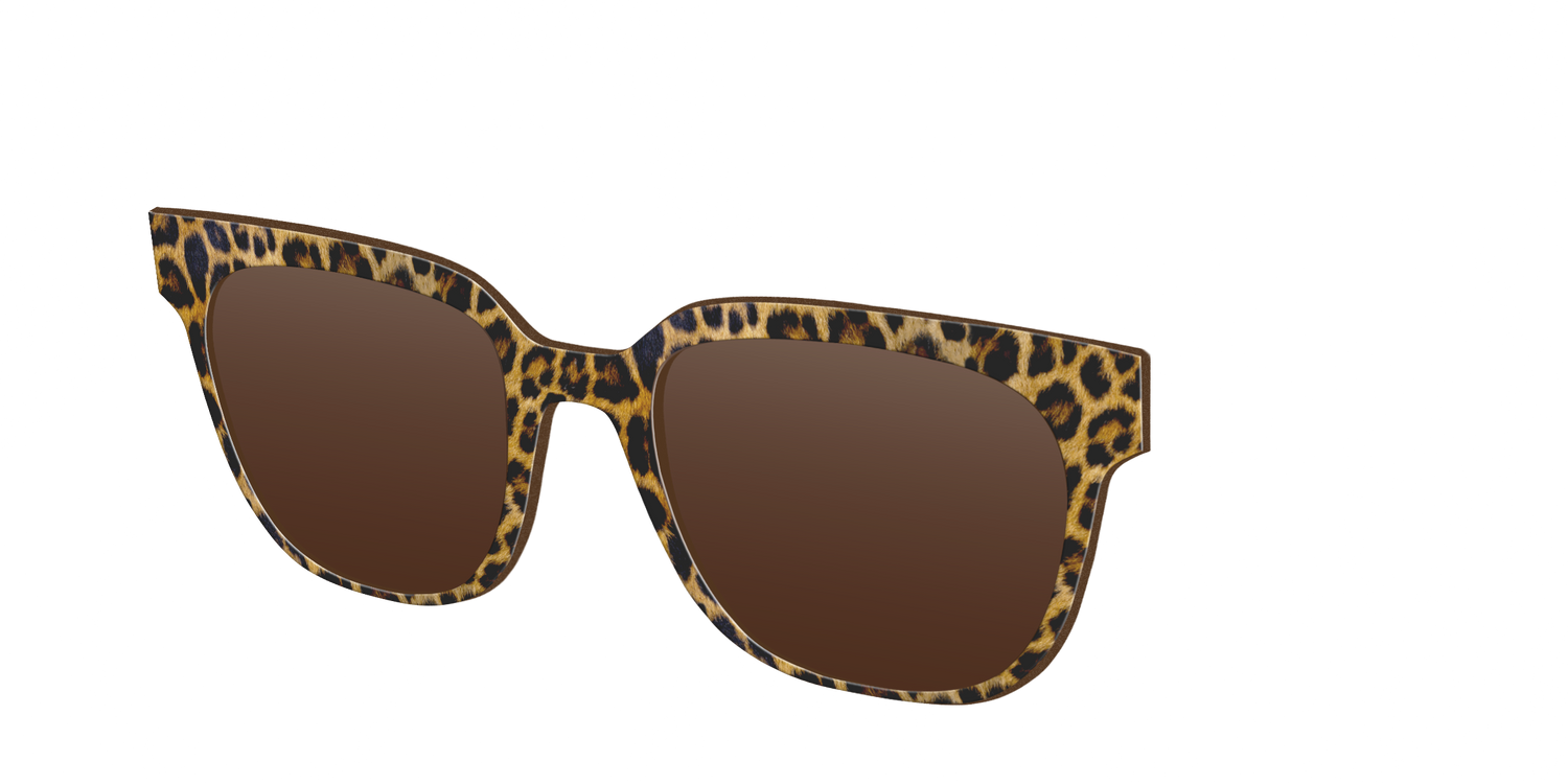 The Polarized Cheetah Spots Sun Top - Angle Top Image - Pair Eyewear