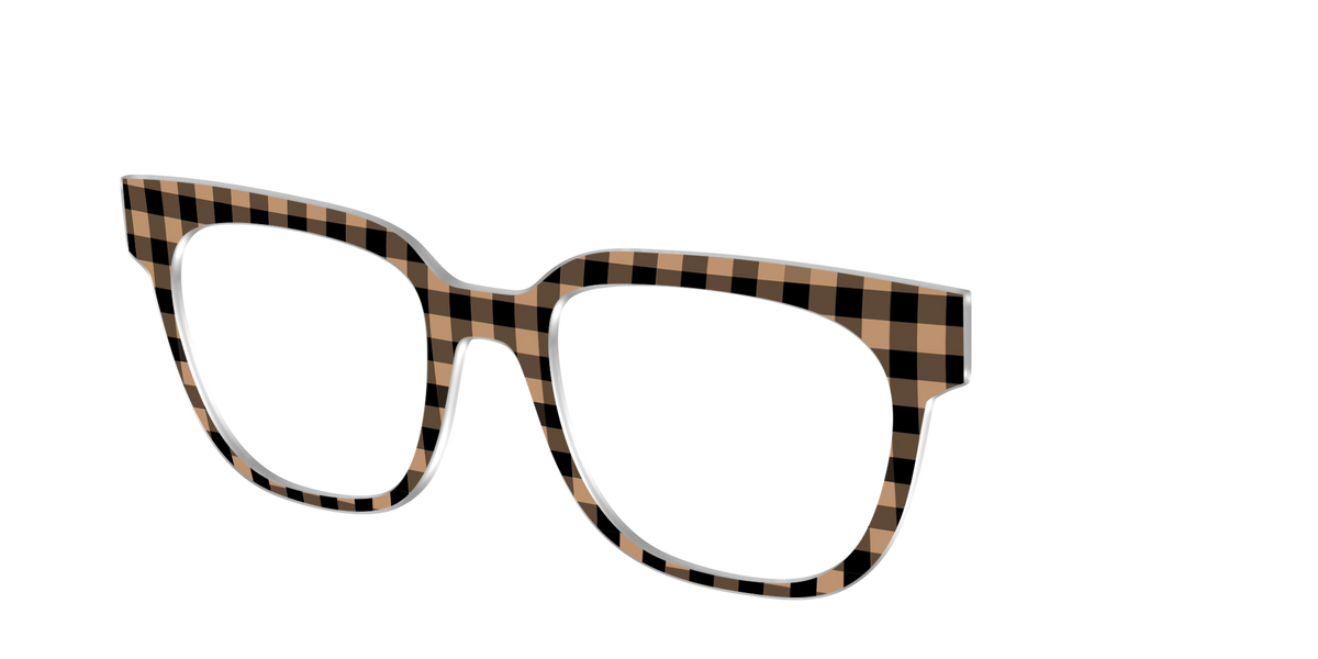 The Cider Buffalo Plaid - Angle Top Image - Pair Eyewear