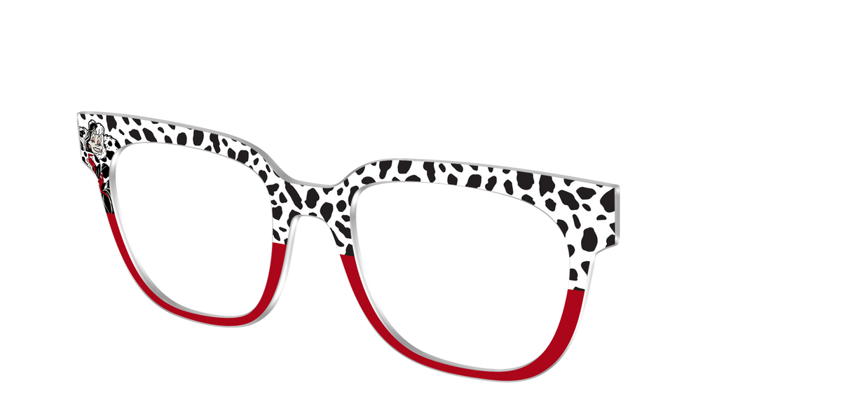 Cruella's Wicked Glamour Split - Angle Top Image - Pair Eyewear