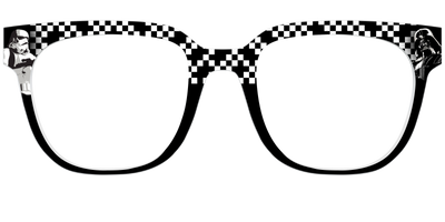 Dark Side Checker Split - Front Top Thumbnail - Pair Eyewear