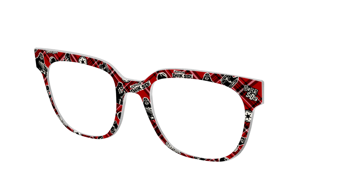 Dark Side Plaid - Angle Top Image - Pair Eyewear