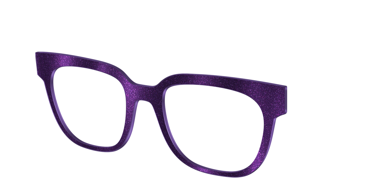 The Deep Purple Shimmer - Angle Top Image - Pair Eyewear