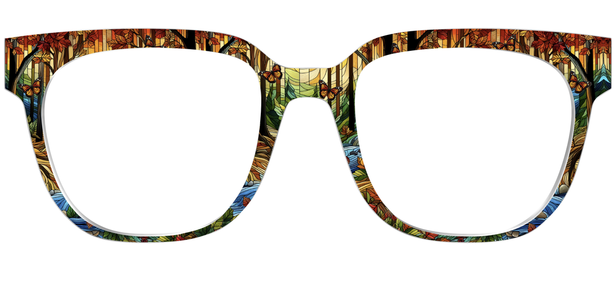 The Enchanted Woods Stained Glass - Front Top Image - Pair Eyewear
