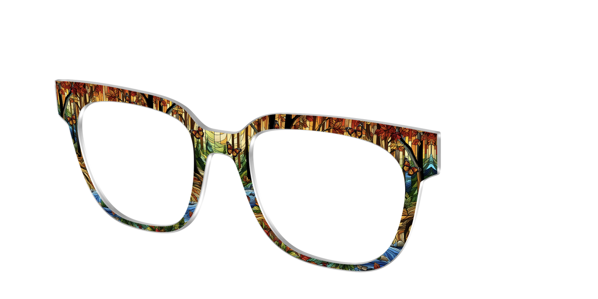 The Enchanted Woods Stained Glass - Angle Top Image - Pair Eyewear